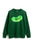 A dark green crewneck sweatshirt featuring a graphic of a green pickle with a face and the text 'I ♥ PICKLES' across the chest.