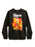 Black sweatshirt with 'Second Foundation' Isaac Asimov design on a white background
