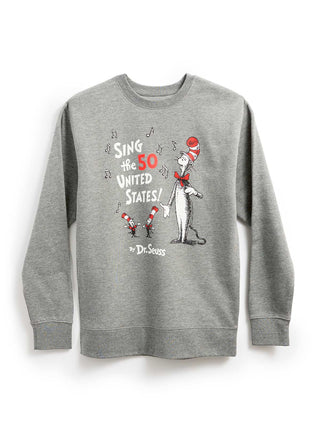 Dr. Seuss: Sing the 50 United States! unisex sweatshirt