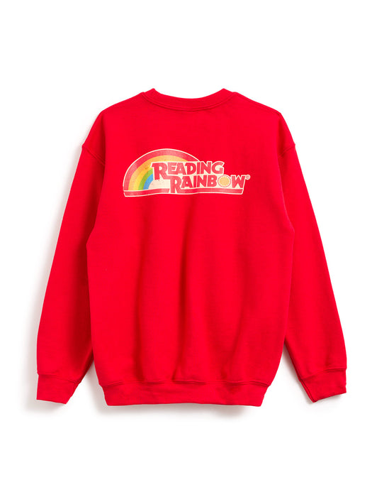 Reading Rainbow embroidered youth red sweatshirt