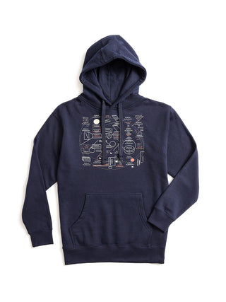Murakami Novels Map unisex hoodie
