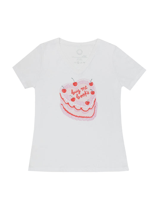 Literary Patisserie women's v-neck t-shirt