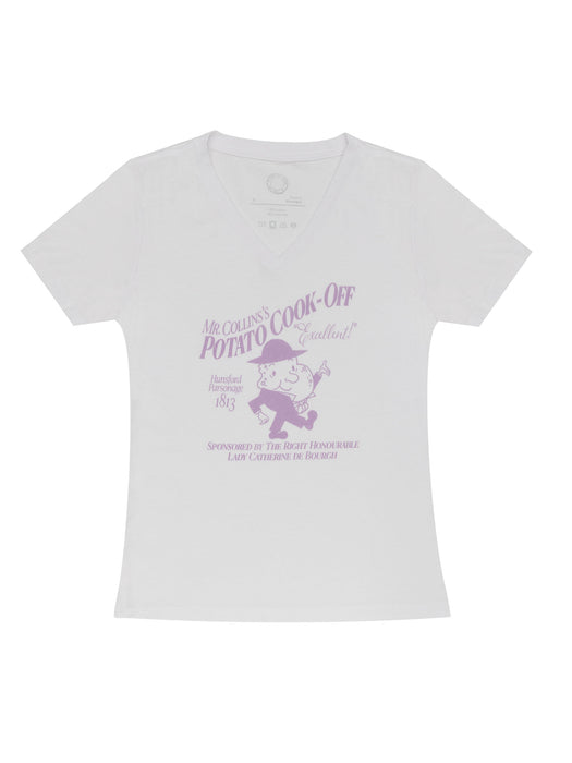 Pride and Prejudice - Mr Collins's Potato Cook-Off women's v-neck t-shirt