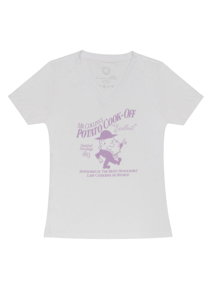 Pride and Prejudice - Mr Collins's Potato Cook-Off women's v-neck t-shirt