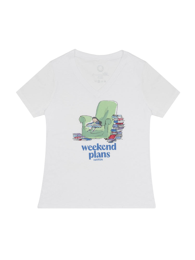 Matilda: Weekend Plans women's v-neck t-shirt