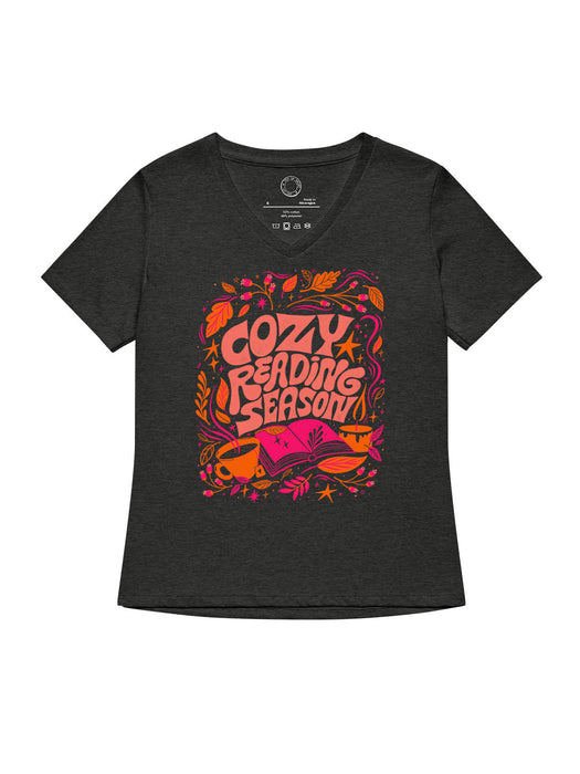 Cozy Reading Season women's v-neck t-shirt
