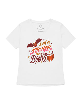 I'm a Sucker for Books women's v-neck t-shirt