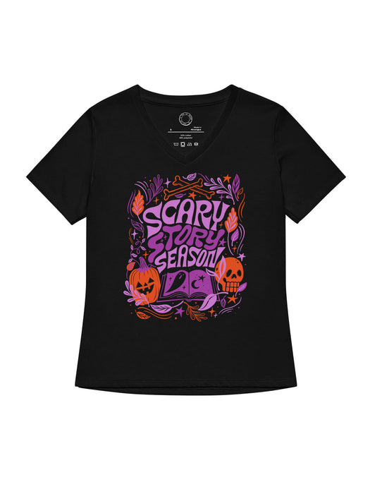 Scary Story Season women's v-neck t-shirt