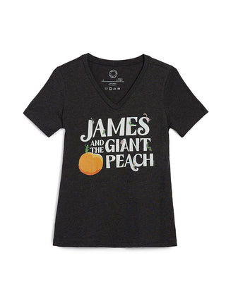 James and the Giant Peach women's v-neck t-shirt