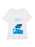 White t-shirt with blue graphic and text 'Wuthering Heights' on a white background