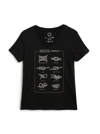 Ali Hazelwood's Bride: A Guide to Knots women's v-neck t-shirt
