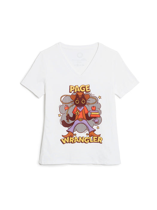 Page Wrangler women's v-neck t-shirt