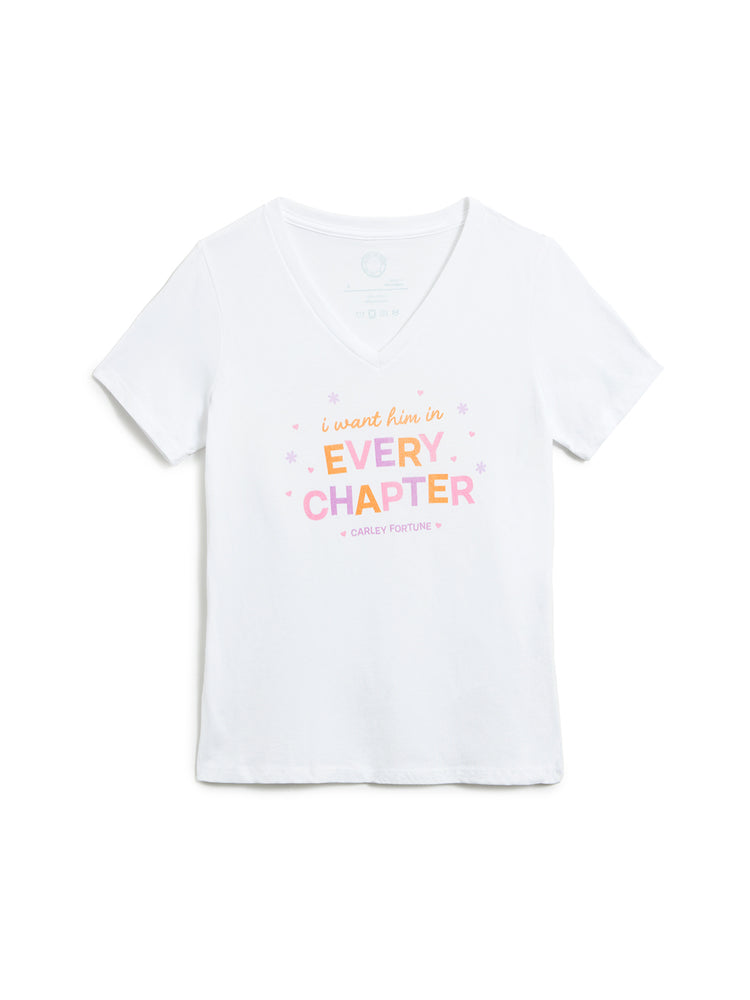 Carley Fortune: Every Chapter women's v-neck t-shirt