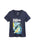 Navy blue t-shirt with Isaac Asimov 'Foundation and Empire' graphic on a white background
