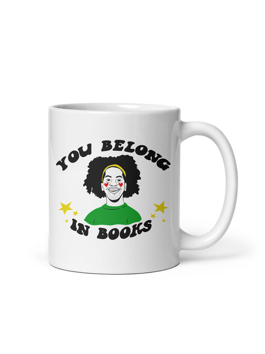 Mychal Threets: You Belong in Books mug