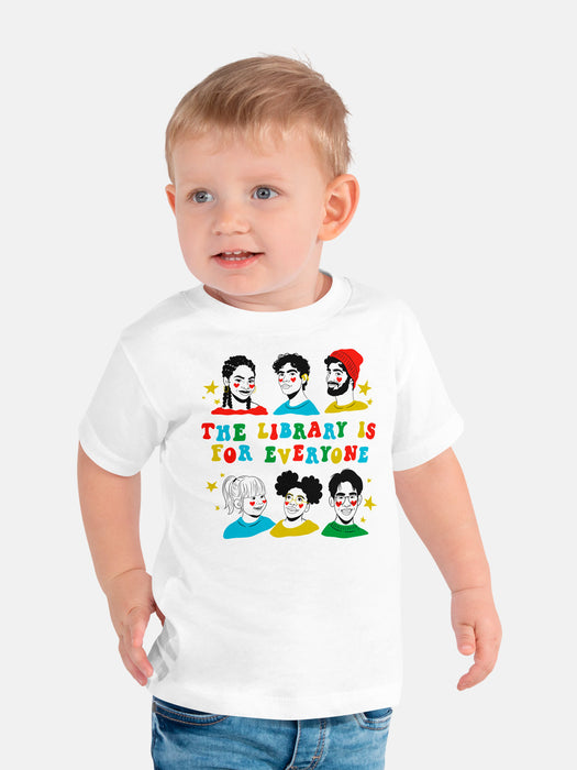 Mychal Threets: The Library is for Everyone kids' t-shirt