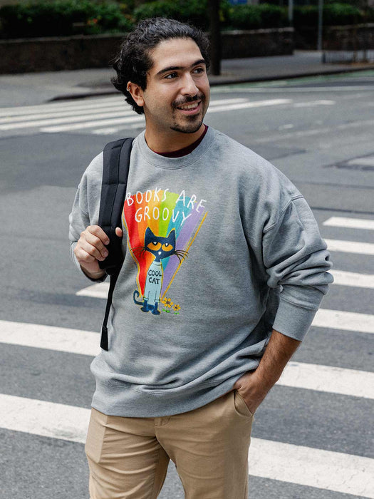 Pete the Cat - Books are Groovy unisex sweatshirt