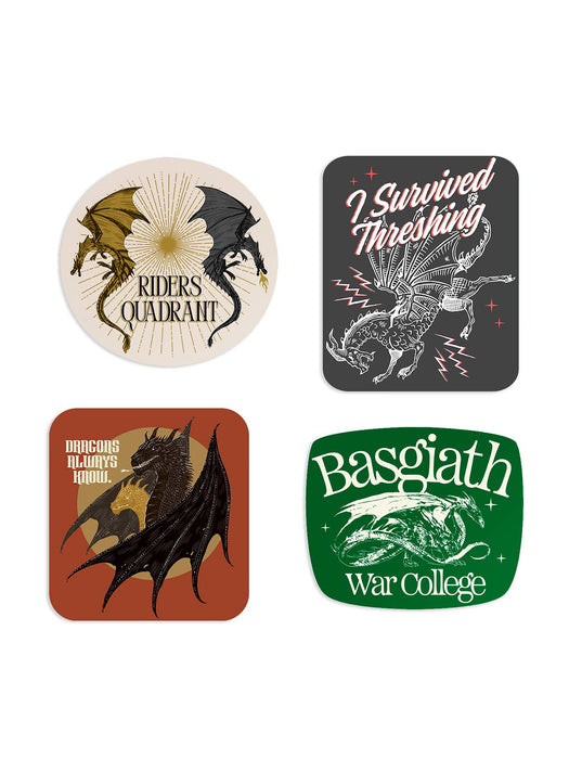 Fourth Wing: Dragon Rider Stickers - Set of 4