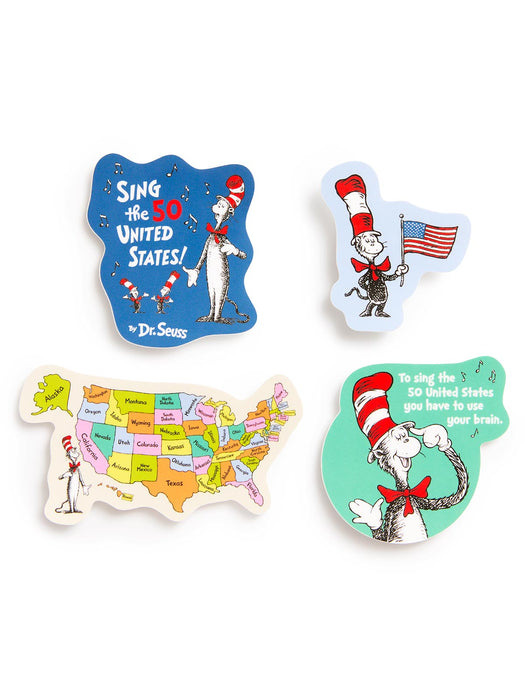 Dr. Seuss: Sing the 50 United States! Stickers - Set of 4
