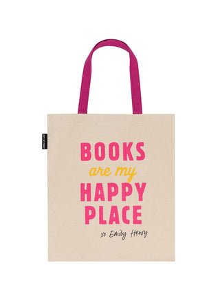 Emily Henry: Books Are My Happy Place tote bag