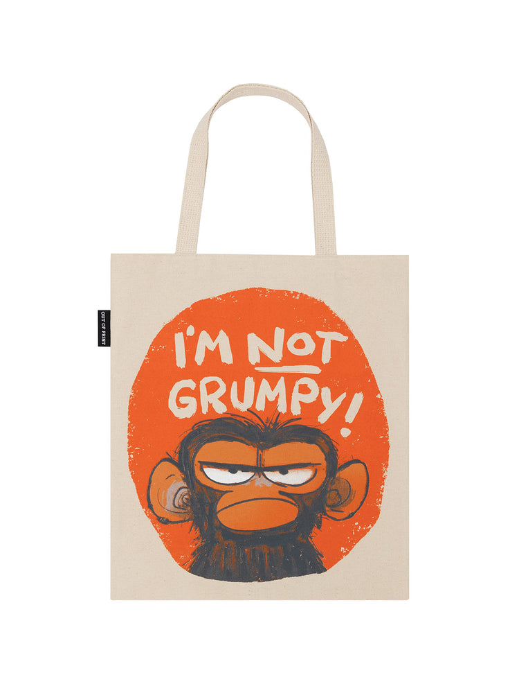 Grumpy Monkey tote bag