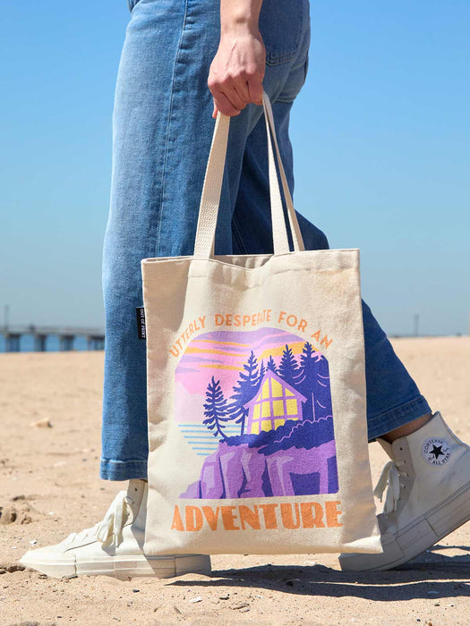 Carley Fortune: Utterly Desperate for an Adventure tote bag