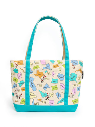 Dr. Seuss: Sing the 50 United States! large zippered tote