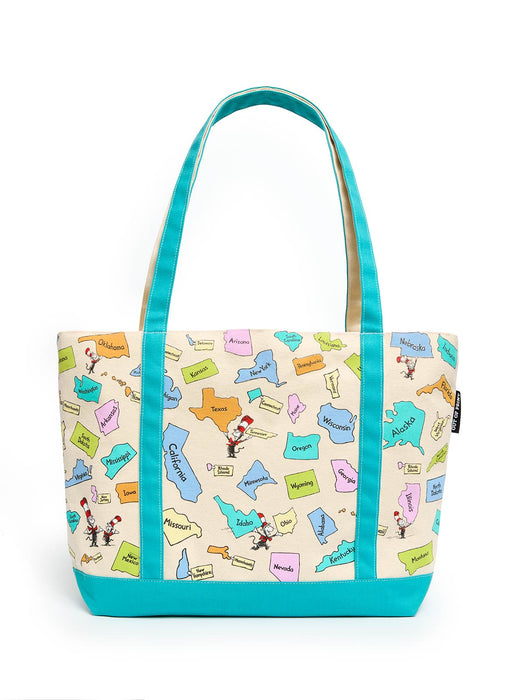 Dr. Seuss: Sing the 50 United States! large zippered tote