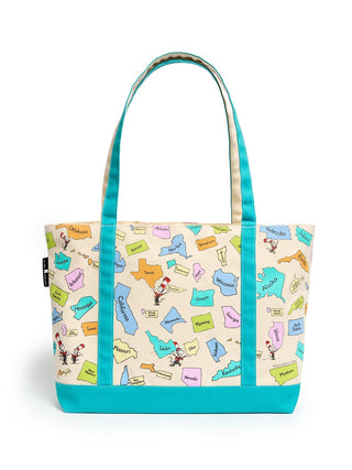 Dr. Seuss: Sing the 50 United States! large zippered tote