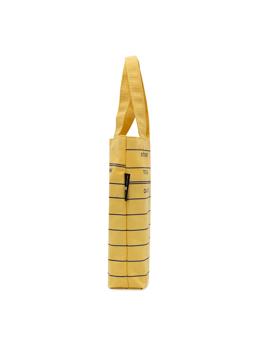 Library Card: Yellow mini tote bag