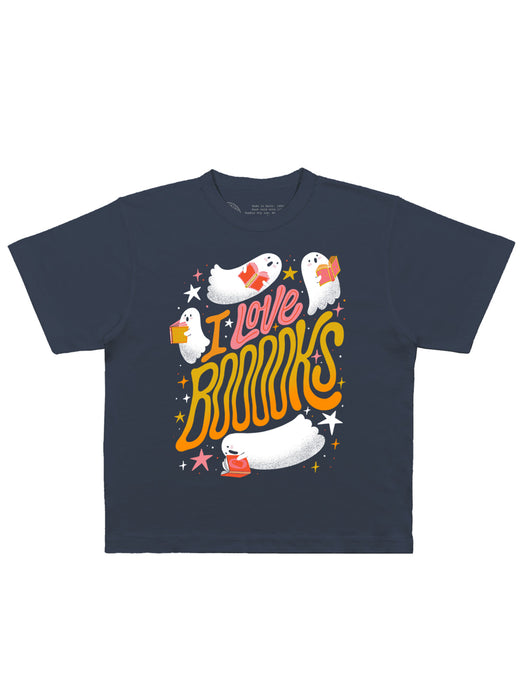I Love Booooks kids' t-shirt