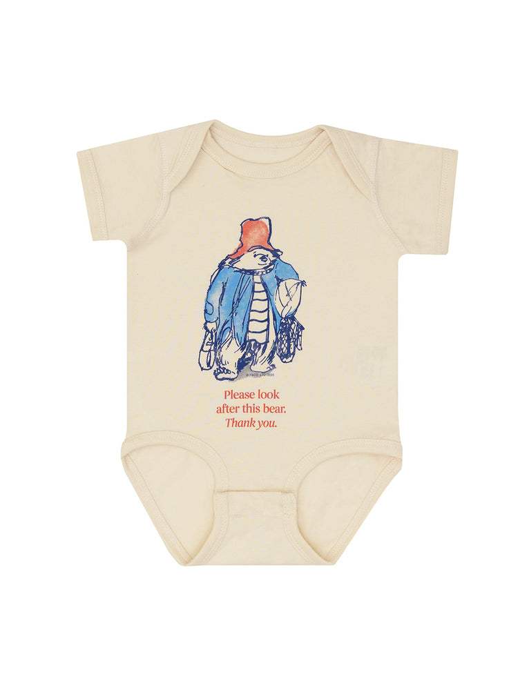 Paddington Bear: Please Look After This Bear baby bodysuit