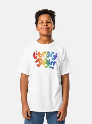 Mychal Threets: Library Joy Youth White T-Shirt