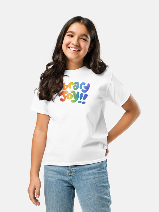 Mychal Threets: Library Joy Youth White T-Shirt