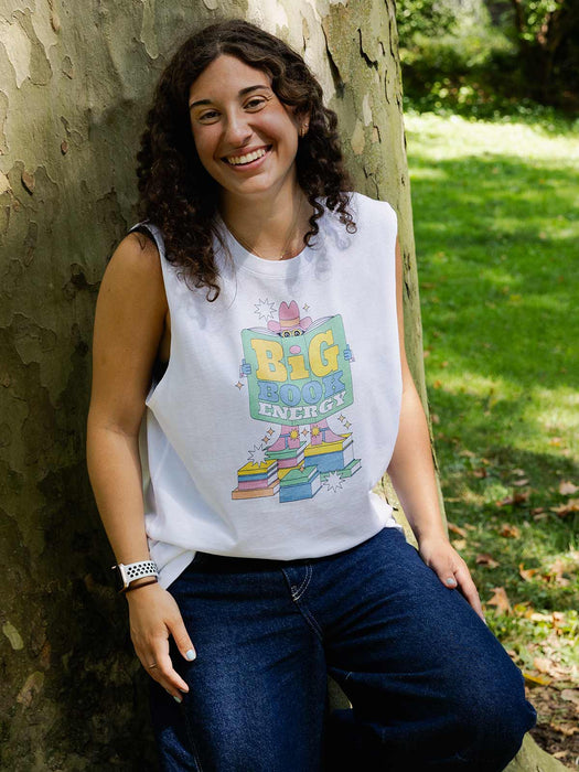 Big Book Energy unisex tank top