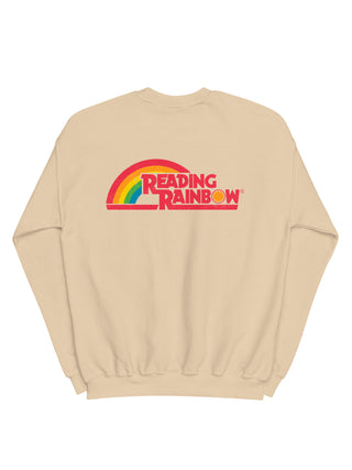 Reading Rainbow embroidered unisex cream sweatshirt