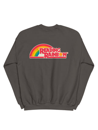 Reading Rainbow embroidered unisex dark gray sweatshirt