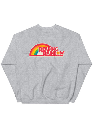 Reading Rainbow embroidered unisex light gray sweatshirt