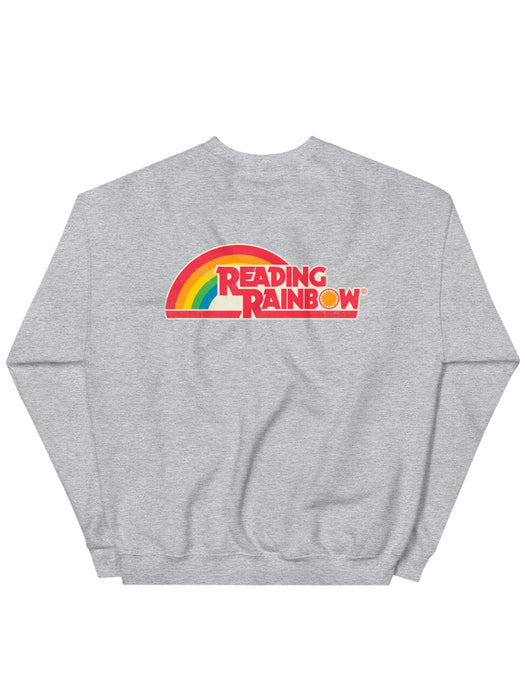 Reading Rainbow embroidered unisex light gray sweatshirt