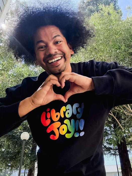 Mychal Threets: Library Joy unisex sweatshirt