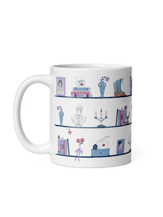 Pride and Prejudice Bookshelf mug
