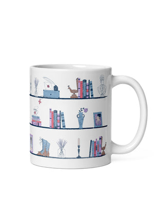 Pride and Prejudice Bookshelf mug