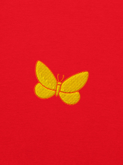 Reading Rainbow embroidered unisex red sweatshirt