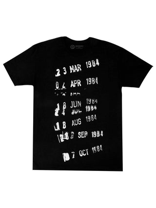 Library Stamp Unisex Black T-Shirt