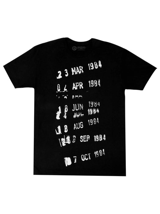 Library Stamp Unisex Black T-Shirt