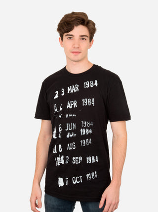 Library Stamp Unisex Black T-Shirt