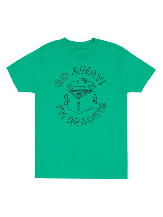 Sesame Street Oscar the Grouch - Go Away I'm Reading unisex t-shirt