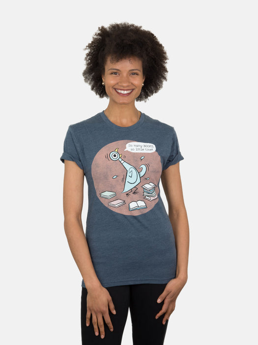 The Pigeon: So Many Books unisex t-shirt