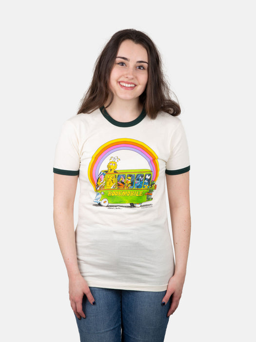 Sesame Street Bookmobile unisex ringer t-shirt