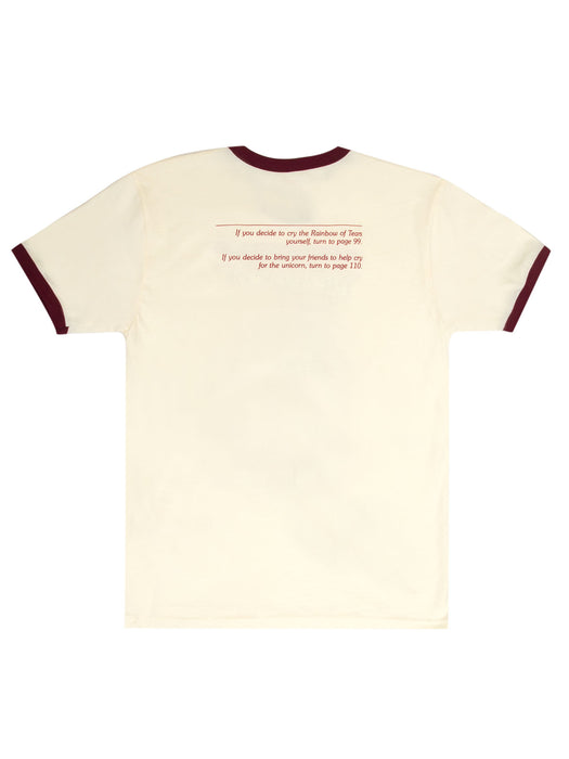Choose Your Own Adventure: The Magic of the Unicorn unisex ringer t-shirt